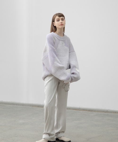 「EKCOOKIES」 長袖ニット S ラベンダー レディース_画像7