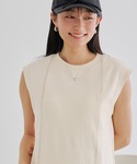 「titivate」 ノースリーブワンピース ...の詳細画像3