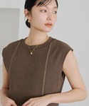 「titivate」 ノースリーブワンピース ...の詳細画像5