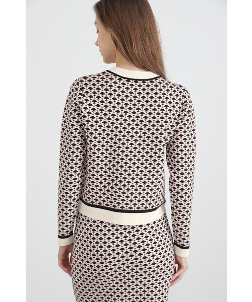 「PINKY&DIANNE」 ニットカーディガン 38 ホワイト レディース_画像6