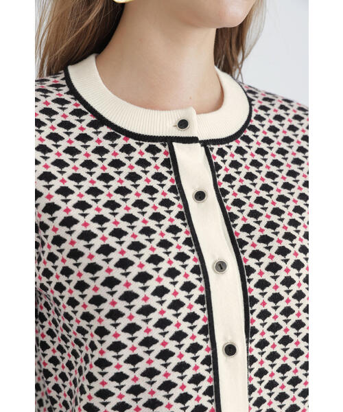 「PINKY&DIANNE」 ニットカーディガン 38 ホワイト レディース_画像7