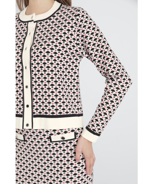 「PINKY&DIANNE」 ニットカーディガン 38 ホワイト レディース_画像8