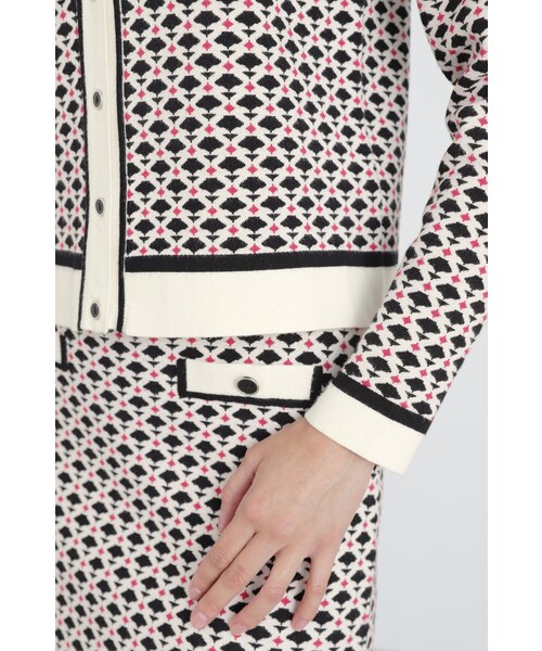 「PINKY&DIANNE」 ニットカーディガン 38 ホワイト レディース_画像9