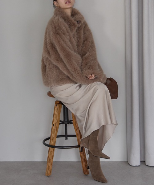 「PREFERIR」 ブルゾン MEDIUM ブラウン レディース_画像5