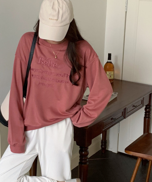 「emi+」 スウェットカットソー FREE ベージュ レディース_画像3