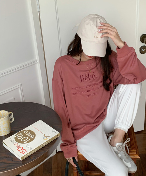 「emi+」 スウェットカットソー FREE ベージュ レディース_画像9