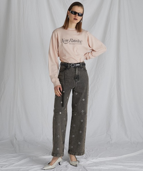 「PRANK PROJECT」 デニムパンツ 38 ブラック レディース_画像8