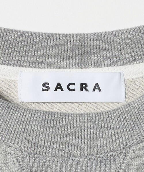 SACRA（サクラ） トレーナー スウェット 「SACRA」ヘムカット
