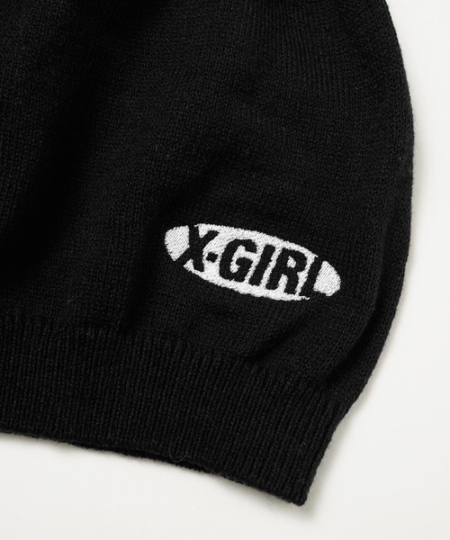 「X-girl」 ニットキャップ ONE SIZE ブラック レディース_画像4