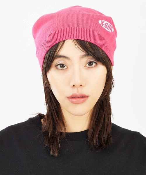 「X-girl」 ニットキャップ ONE SIZE ブラック レディース_画像8