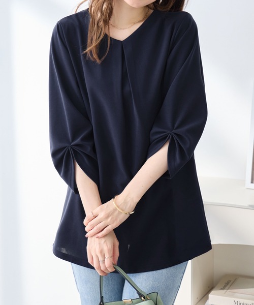 alotta（アロッタ） ブラウス シャツ 「サラっと快適！二の腕も隠せる