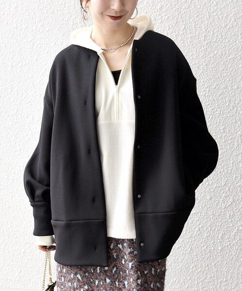 SHIPS any 「SHIPS any」 ノーカラーコート ONE SIZE ブラック