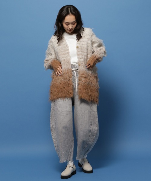 「niko and...」 デニムパンツ MEDIUM ネイビー レディース_画像3