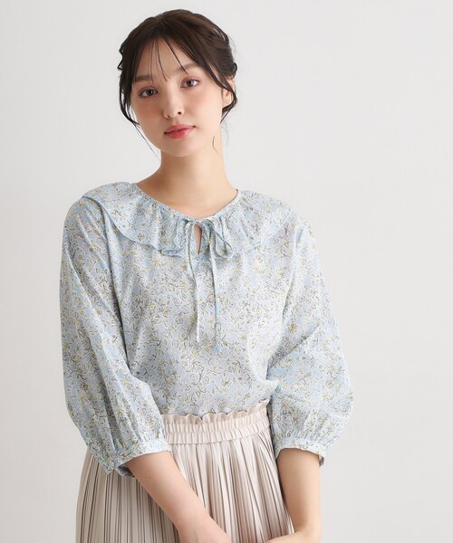 LAURA ASHLEY（ローラアシュレイ） ブラウス シャツ 「7分袖／洗える 