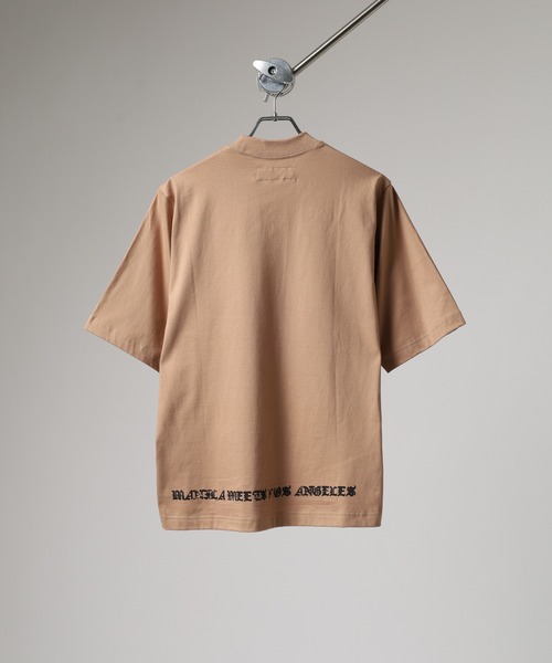 MN+LA tシャツ フロント＆バックプリント半袖Tシャツ メンズ
