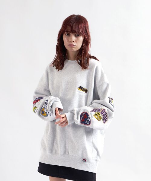 「BEN DAVIS」 スウェットカットソー X-LARGE オフホワイト メンズ_画像2