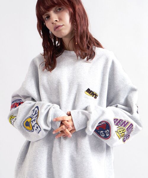 「BEN DAVIS」 スウェットカットソー X-LARGE オフホワイト メンズ_画像5