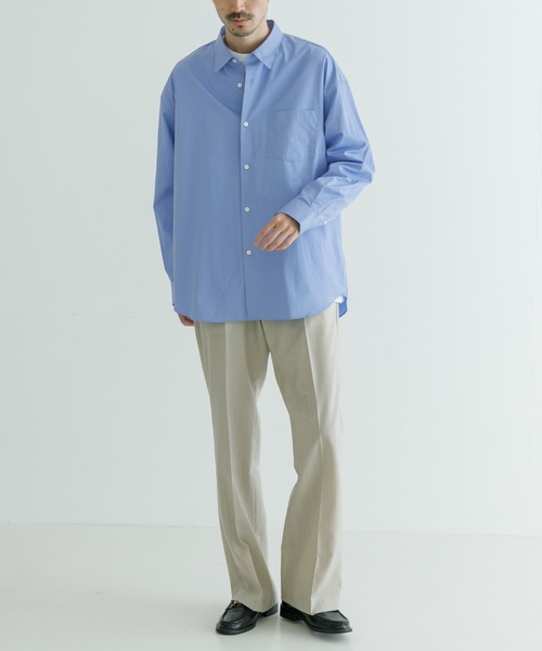 「THOMAS MASON」 長袖シャツ「URBAN RESEARCHコラボ」 LARGE ホワイト メンズの画像