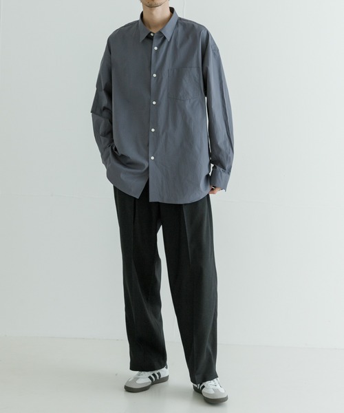 「THOMAS MASON」 長袖シャツ「URBAN RESEARCHコラボ」 LARGE ホワイト メンズの画像