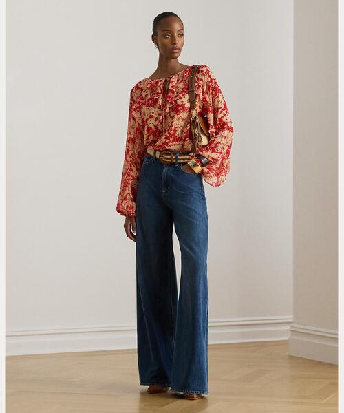 ラルフローレン綺麗めジョーゼット素材ブラウス LAUREN RALPH LAUREN（ローレン ラルフローレン） ブラウス シャツ