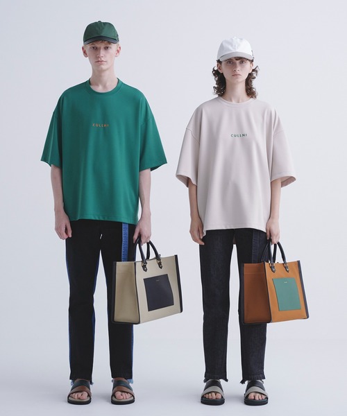 「CULLNI」 デニムパンツ 0 ブラック×ブルー メンズ_3