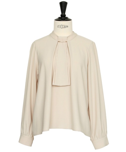 「RUIRUE BOUTIQUE」 長袖ブラウス LL ライトベージュ レディース_画像2