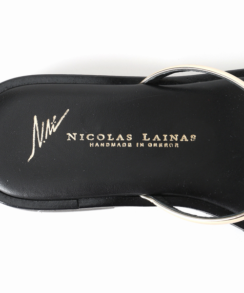 NICOLASLAINASニコラスライナ　bijousandale サンダル37 IENA（イエナ） サンダル NICOLAS LAINAS/ニコラスライナス bijou