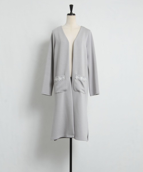 「tocco closet」 カーディガン M グレー系その他 レディース_画像3