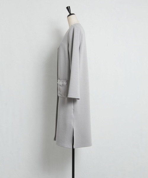 「tocco closet」 カーディガン M グレー系その他 レディース_画像4