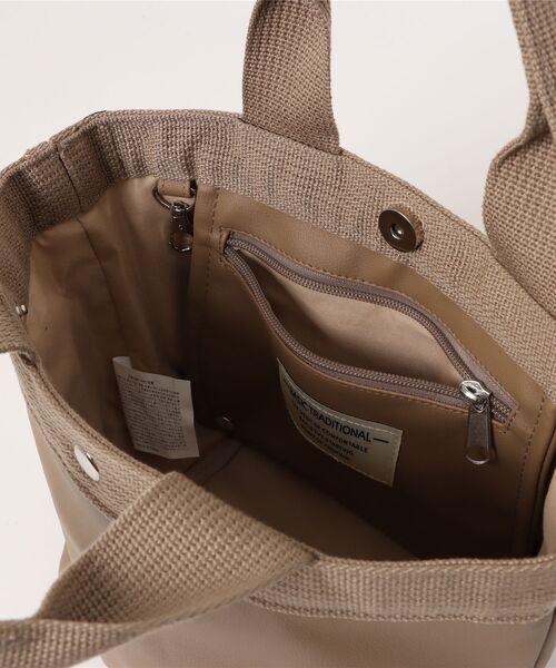「A by MAGASIN DE MODE」 「basic traditional」ハンドバッグ FREE キャメル レディース_画像9