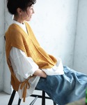 ベスト ジレ 涼編みベスト レディースの詳細画像1