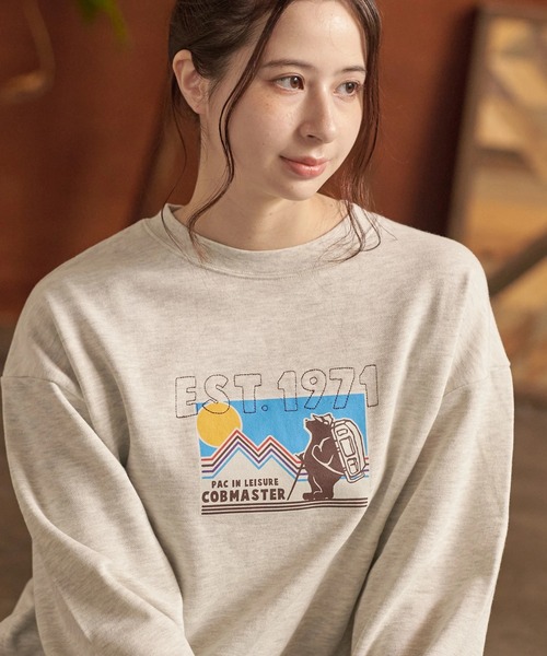 「COBMASTER」 スウェットカットソー MEDIUM ブルー系その他 メンズ_画像4