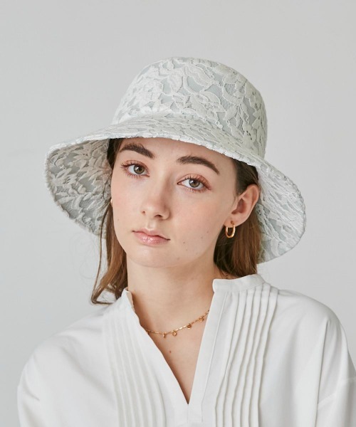 「Chapeau d' O」 ハット M/57.5cm ホワイト レディース_画像2