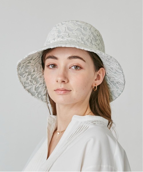 「Chapeau d' O」 ハット M/57.5cm ホワイト レディース_画像3