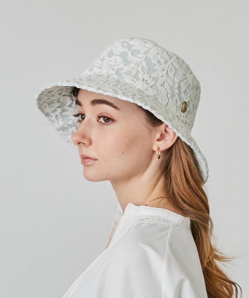 「Chapeau d' O」 ハット M/57.5cm ホワイト レディース_画像4
