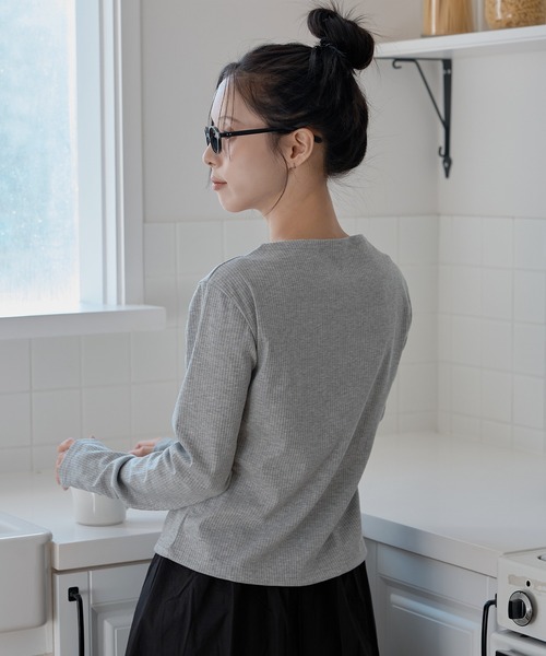 「UNE MANSION」 長袖カットソー SMALL ブラック レディース_画像6