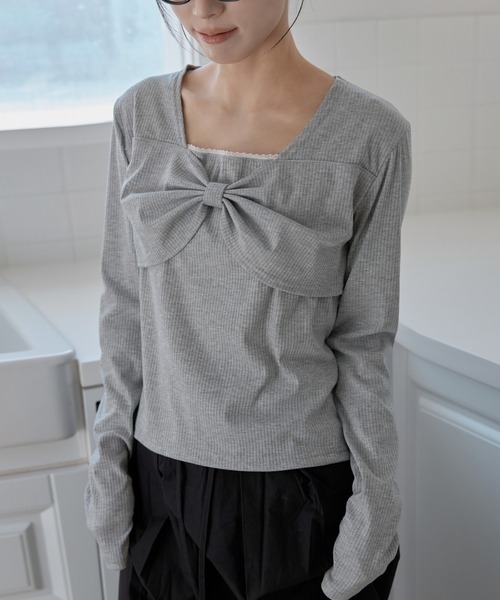 「UNE MANSION」 長袖カットソー SMALL ブラック レディース_画像8
