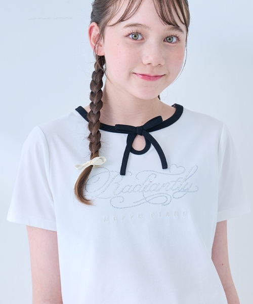 mezzo piano Junior（メゾピアノ ジュニア） tシャツ 「接触冷感