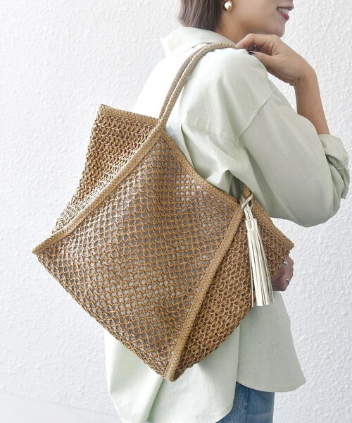 「SHIPS any」 トートバッグ ONE SIZE グレー レディース_画像5
