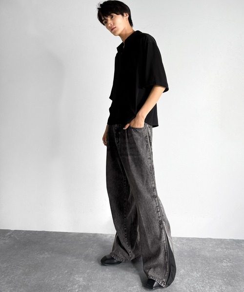 「Classical Origin」 「classicalelf」デニムパンツ LARGE グレー メンズ_画像3