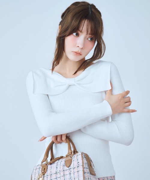 CELFORD（セルフォード） ニット セーター フロントリボンセーラー