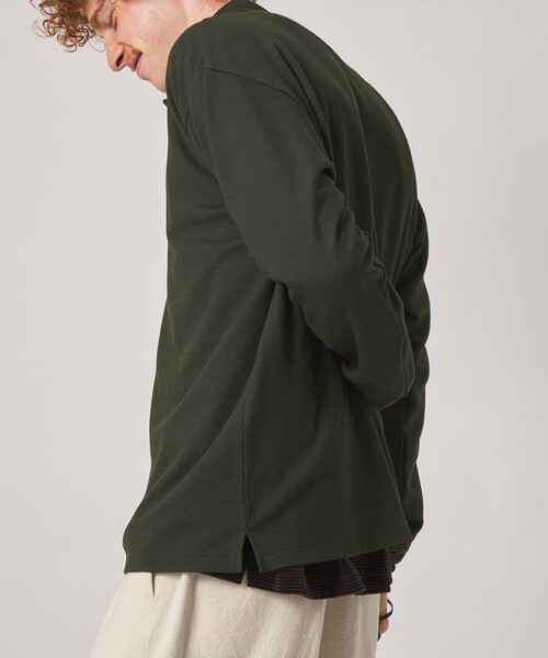 ポロシャツ 「Steven Alan」 ミルド ウール 1B スキッパー メンズ