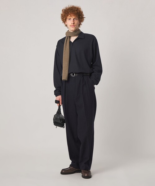 ポロシャツ 「Steven Alan」 ミルド ウール 1B スキッパー メンズ