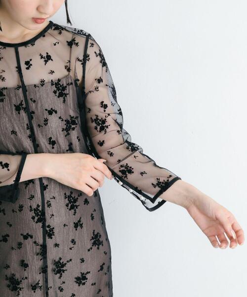 ワンピース kaene フロッキーサテン2WAYドレス : ZOZOTOWN Yahoo!店