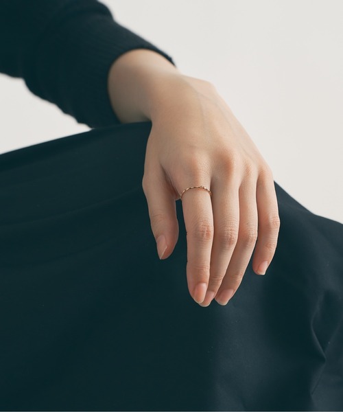 Jewel closet by L&Co. 指輪 リング K10 ツイストダイヤモンドリング