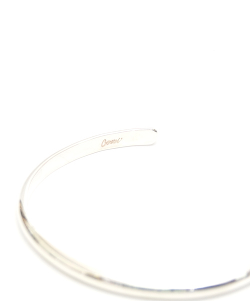 バングル Genri/Silver Round Bangle Black Diamond Genri，ゲンリ