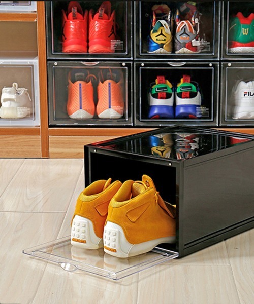 bcl ビーシーエル シューズケース 組み立て式 12個セット entre square 収納 bcl/シューズケース シューズボックス シュー