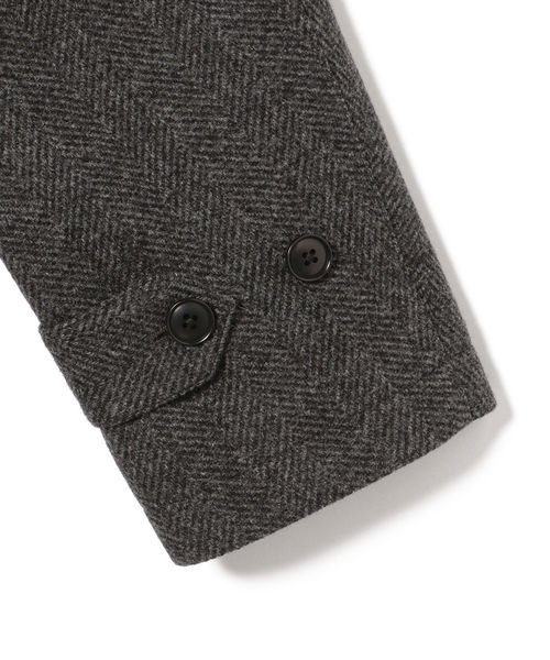 定価5.3万 新品 SHIPS×Loro Piana ステンカラーコート S Loro Piana ステンカラーコート ネイビー Sサイズ Ships SHIPS