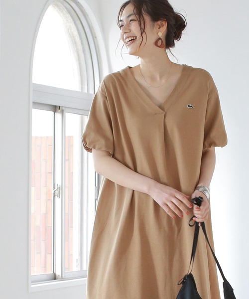 ワンピース Lacoste B Ming By Beams 別注 ギャザースリーブ ワンピース 21ss Zozotown Paypayモール店 通販 Paypayモール