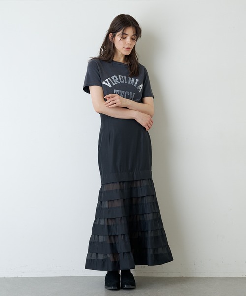 スカート オーガンジーマーメイドスカート